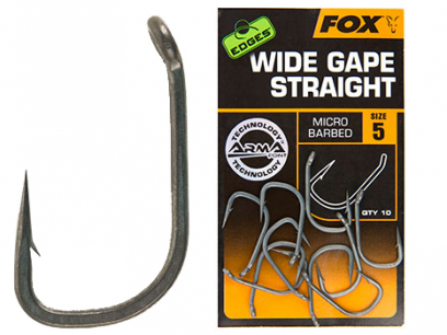 Kabliukai Fox Wide Gape Straight