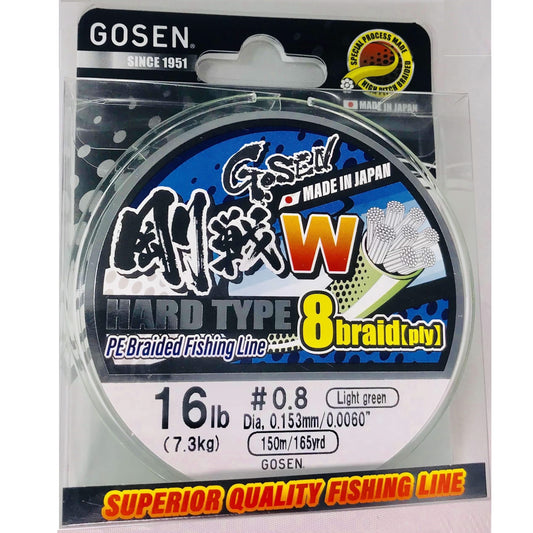 GOSEN W8 HARD TYPE 150M LIGHT GREEN